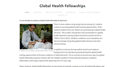 Desktop Screenshot of globalhealthfellowships.org